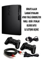 Playstation 3 Slim 500 Gb ( Yenilenmiş ) 2 Kablosuz Kol 40 Dijital Oyun Garantili Ürün - Görsel 2