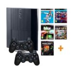 Playstation 3 Süper Slim 500 Gb + 2 Kablosuz Kol + 50 Dijital Oyun (garantili Teşhir Ürünüdür)